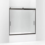 Kohler Levity® Sliding bath door (56.6" - 59.6" W x 59.8" H) with 1/4" (6mm) thick glass