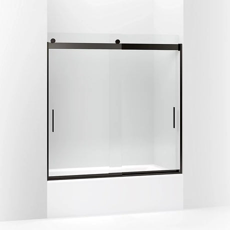 Kohler Levity® Sliding bath door (56.6" - 59.6" W x 59.8" H) with 1/4" (6mm) thick glass