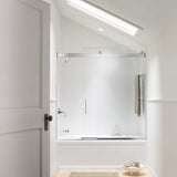 Kohler Levity® Sliding bath door (56.6" - 59.6" W x 59.8" H) with 1/4" (6mm) thick glass