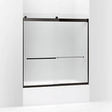 Kohler Levity® Sliding bath door (56.6" - 59.6" W x 62" H) with 1/4" (6mm) thick glass