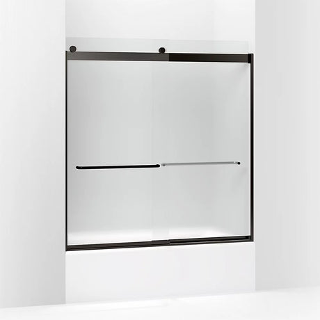 Kohler Levity® Sliding bath door (56.6" - 59.6" W x 62" H) with 1/4" (6mm) thick glass