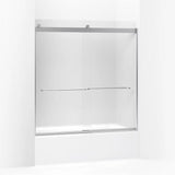 Kohler Levity® Sliding bath door (56.6" - 59.6" W x 62" H) with 1/4" (6mm) thick glass