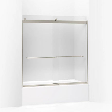 Kohler Levity® Sliding Bath door (56.6" - 59.6" W x 59.8" H) with 1/4" (6mm) thick glass