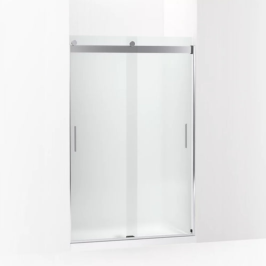 Kohler Levity® Sliding shower door (43.6" - 47.6" W x 74" H) with 1/4" (6mm) thick Frosted glass in Anodized Brushed Bronze