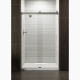 Kohler Levity® Sliding Shower door (43.6" - 47.6" W x 74" H) with 1/4" (6mm) thick glass