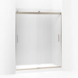 Kohler Levity® Sliding Shower door (56.6" - 59.6" W x 74" H) with 1/4" (6mm) thick glass