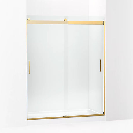 Kohler Levity® Sliding Shower door (56.6" - 59.6" W x 74" H) with 1/4" (6mm) thick glass