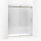 Kohler Levity® Sliding Shower door (56.6" - 59.6" W x 74" H) with 1/4" (6mm) thick glass