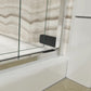 Kohler Levity® Sliding shower door (56.6" - 59.6" W x 74" H) with 1/4" (6mm) thick Crystal Clear glass in Matte Black