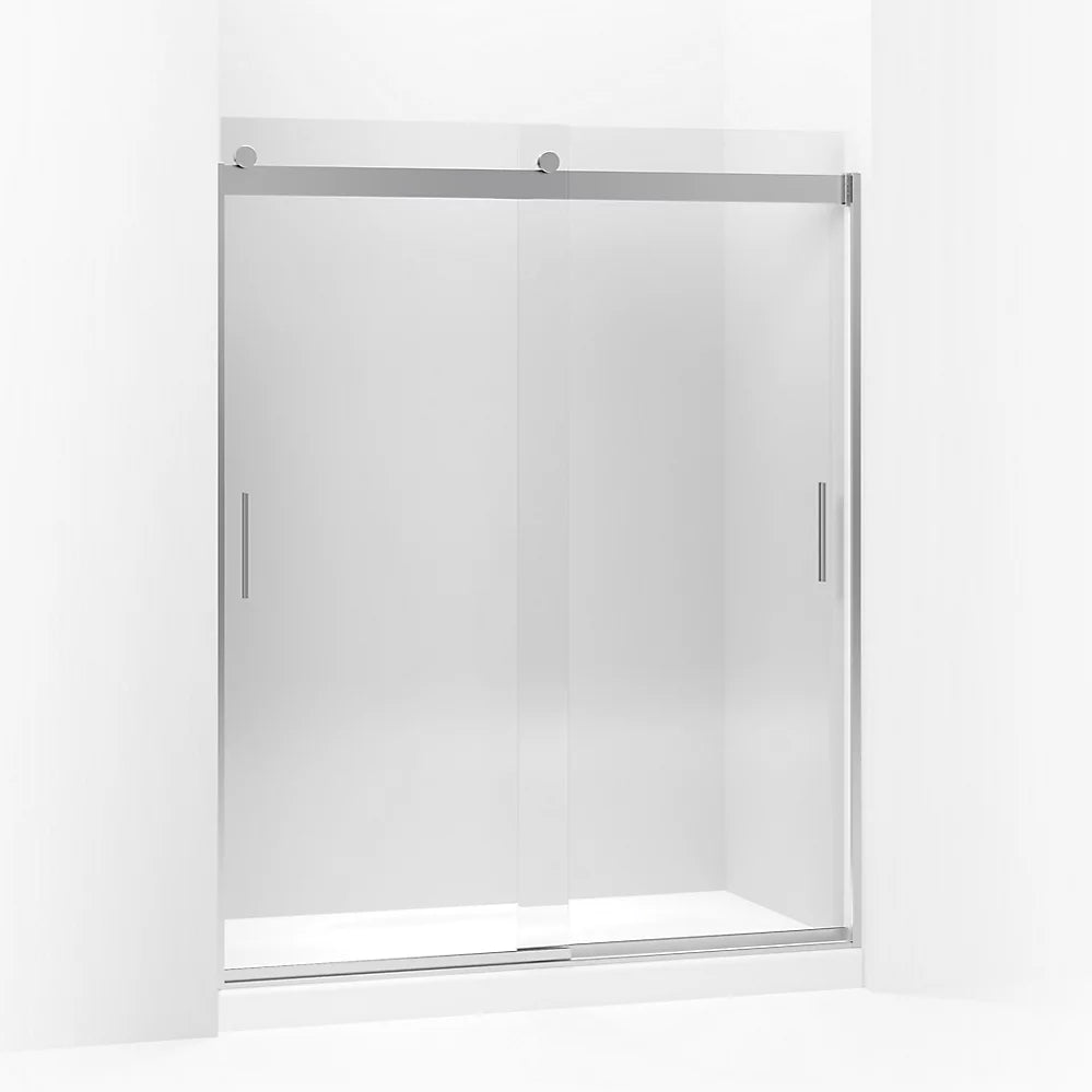 Kohler Levity® Sliding Shower door (56.6" - 59.6" W x 74" H) with 1/4" (6mm) thick glass