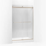 Kohler Levity® Sliding Shower door (44.6" - 47.6" W x 74" H) with 1/4" (6mm) thick glass