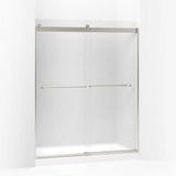 Kohler Levity® Sliding Shower door (56.6" - 59.6" W x 74" H) with 1/4" (6mm) thick glass