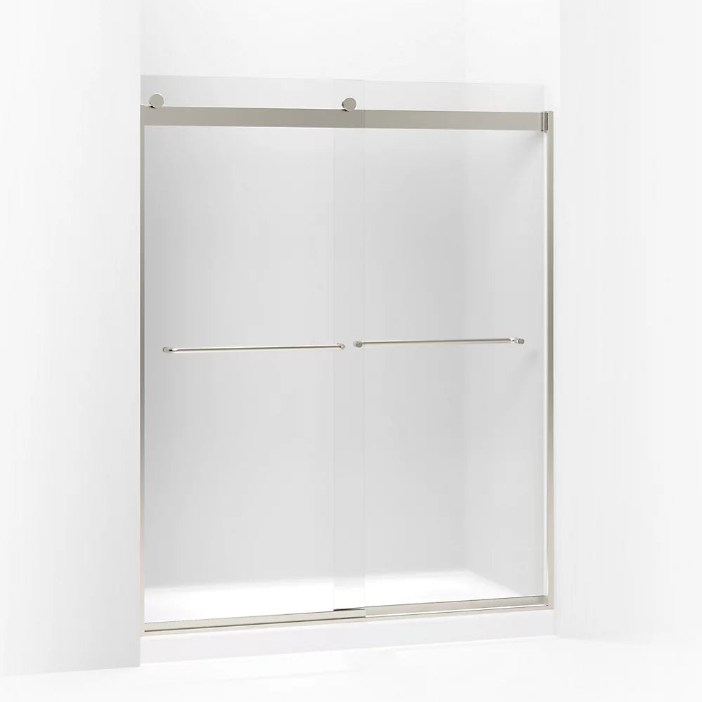 Kohler Levity® Sliding Shower door (56.6" - 59.6" W x 74" H) with 1/4" (6mm)  thick glass