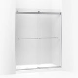 Kohler Levity® Sliding Shower door (56.6" - 59.6" W x 74" H) with 1/4" (6mm) thick glass