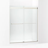 Kohler Levity® Sliding Shower door (56.6" - 59.6" W x 74" H) with 1/4" (6mm) thick glass