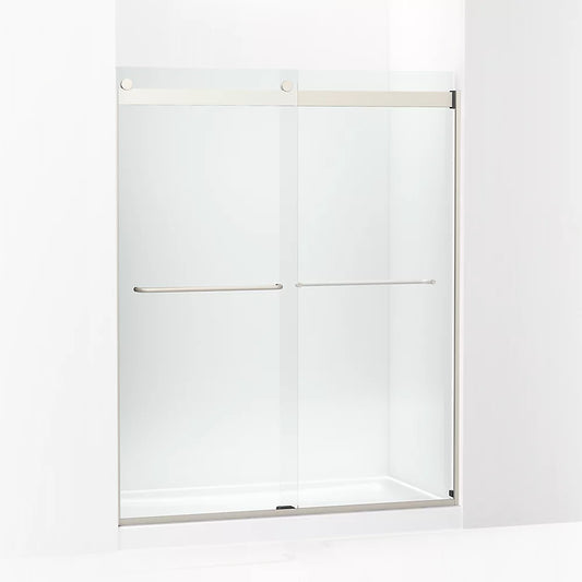 Kohler Levity® Sliding Shower door (56.6" - 59.6" W x 74" H) with 1/4" (6mm)  thick glass