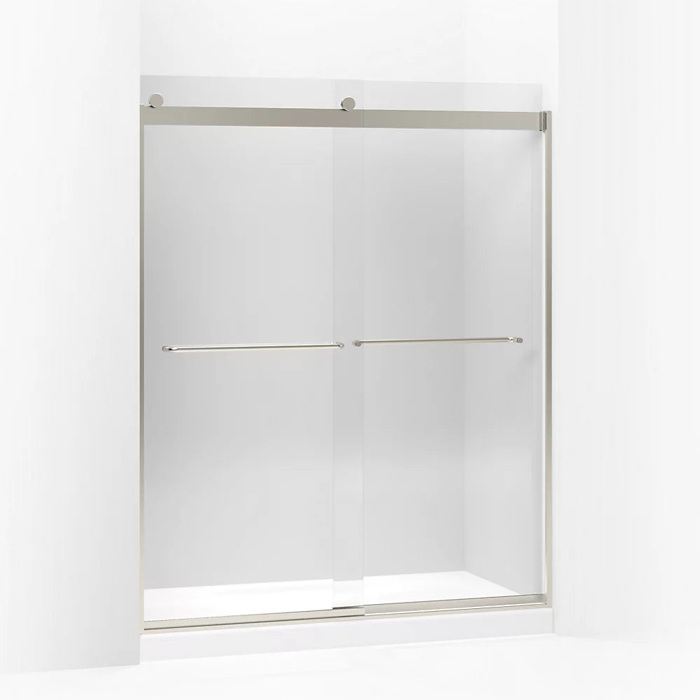 Kohler Levity® Sliding Shower door (56.6" - 59.6" W x 74" H) with 1/4" (6mm)  thick glass