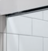 Kohler Revel® Sliding shower door (44.6" - 47.6" W x 70" H) with 1/4" (6mm) thick glass