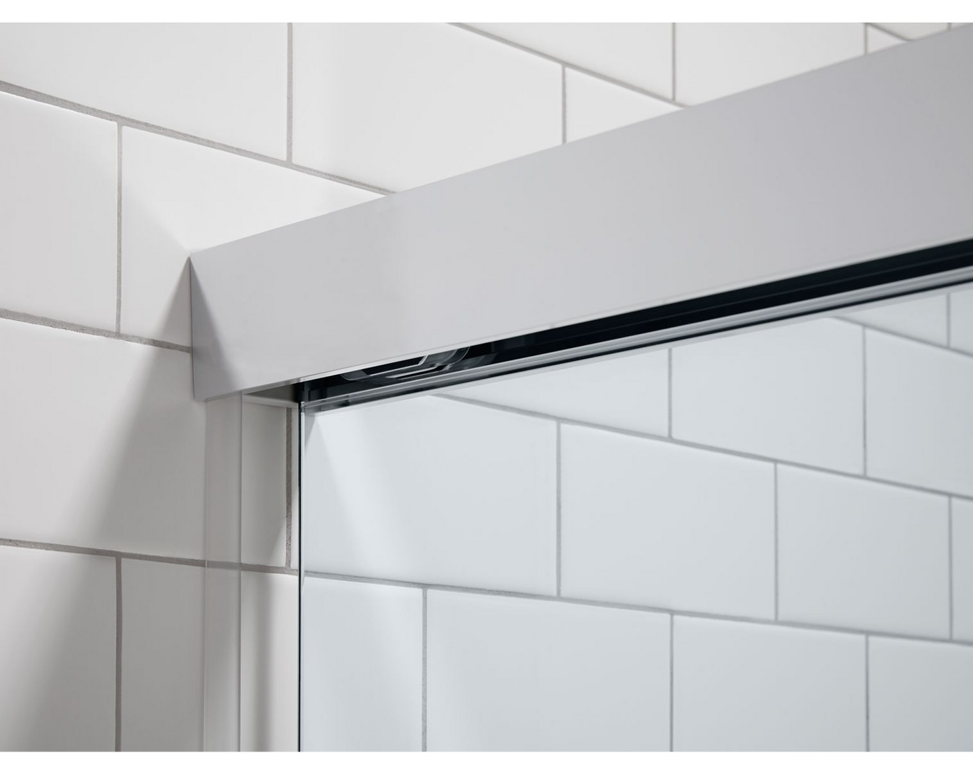 Kohler Revel® Sliding shower door (44.6" - 47.6" W x 70" H) with 1/4" (6mm) thick glass