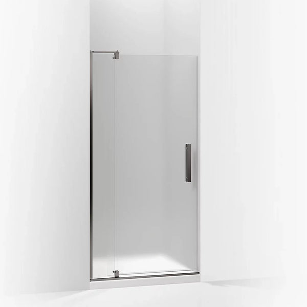 Kohler Revel® Pivot Shower door (27.3 - 31.1 W x 70 H) with 1/4 (6mm) thick Frosted glass in Anodized Dark Bronze