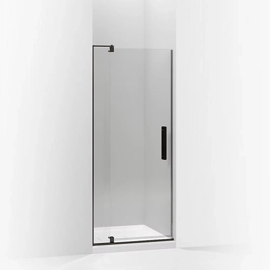 Kohler Revel® Pivot Shower door (27.3" - 31.1" W x 70" H) with 1/4" (6mm) thick Crystal Clear glass in Anodized Dark Bronze