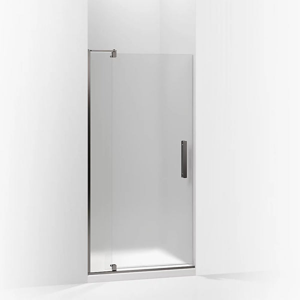 Kohler Revel® Pivot shower door (31.1 - 36 W x 70 H) with 1/4 (6mm) thick Frosted glass in Anodized Dark Bronze