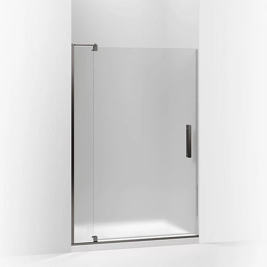 Kohler Revel® Pivot Shower door (39.1" - 44" W x 70" H) with 5/16" (8mm) thick Frosted glass in Anodized Dark Bronze