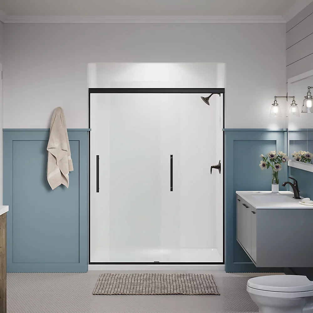 Kohler Pleat® Sliding Shower Door (54.6" - 59.6" W x 79.1" H) with 5/16" (8mm) thick glass