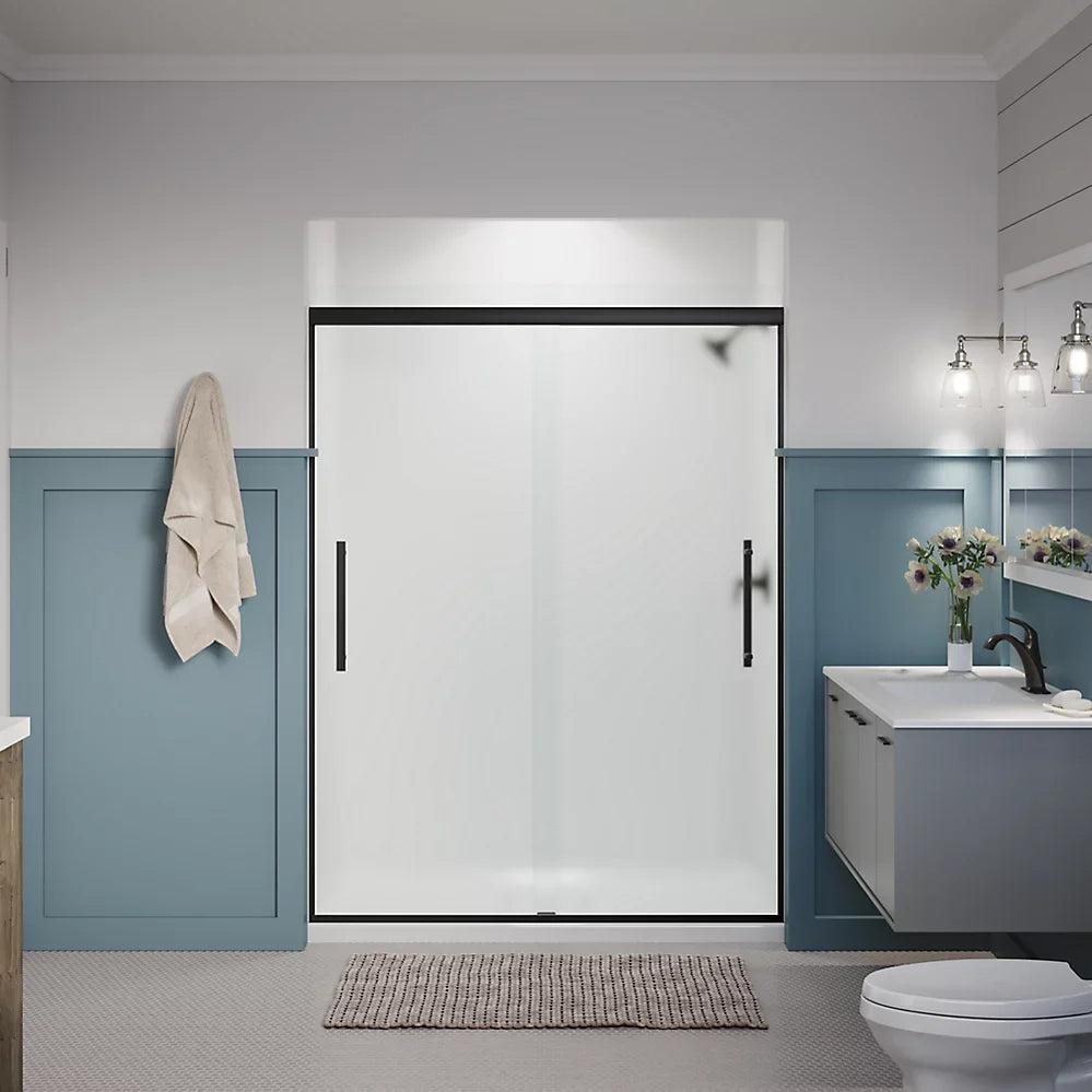 Kohler Pleat® Sliding Shower Door (54.6" - 59.6" W x 79.1" H) with 5/16" (8mm) thick glass