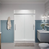 Kohler Pleat® Sliding Shower Door (54.6" - 59.6" W x 79.1" H) with 5/16" (8mm) thick glass