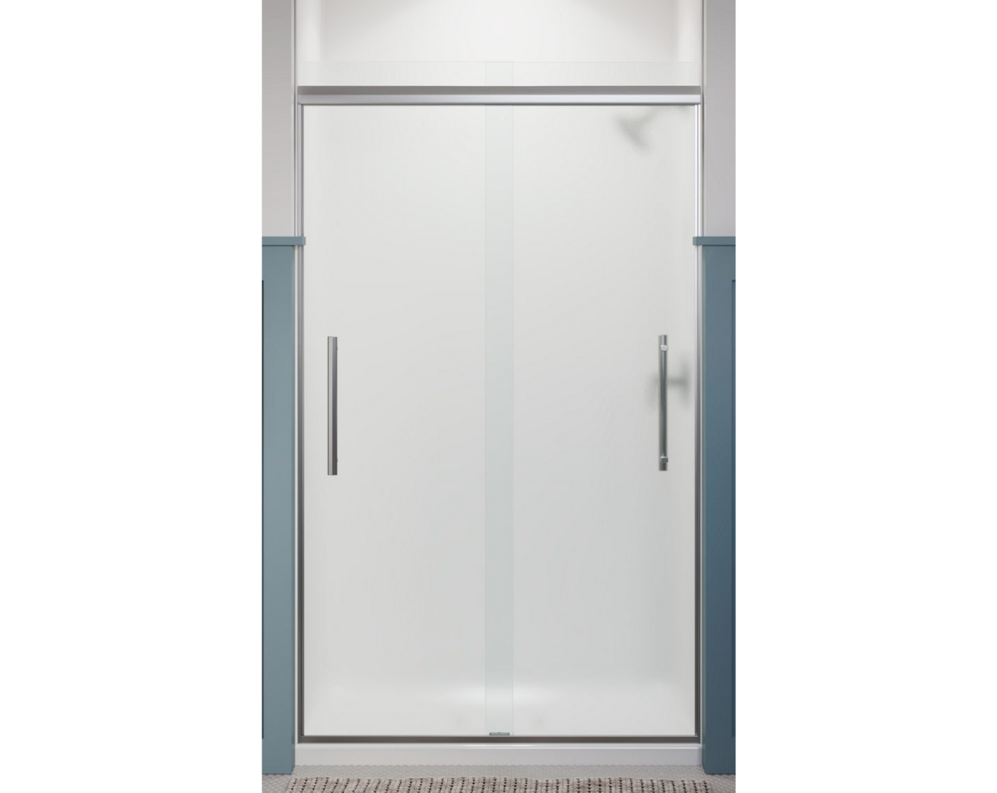 Kohler Pleat® Frameless Sliding Shower door (44.6" - 47.6"W x 79.1" H) with 5/16" (8mm) thick glass