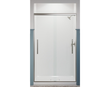 Kohler Pleat® Frameless Sliding Shower door (44.6" - 47.6"W x 79.1" H) with 5/16" (8mm) thick glass