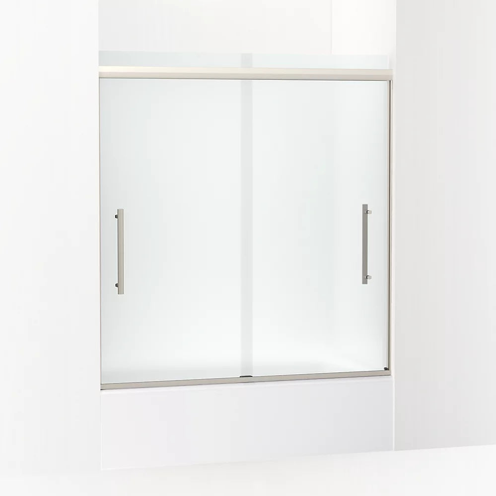 Kohler Pleat® Sliding Bath Door ( 54.6" - 59.6" W x 63.6" H)  with 5/16" (8mm) thick glass