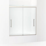 Kohler Pleat® Sliding Bath Door ( 54.6" - 59.6" W x 63.6" H)  with 5/16" (8mm) thick glass