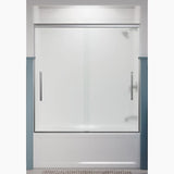 Kohler Pleat® Sliding Bath Door ( 54.6" - 59.6" W x 63.6" H)  with 5/16" (8mm) thick glass