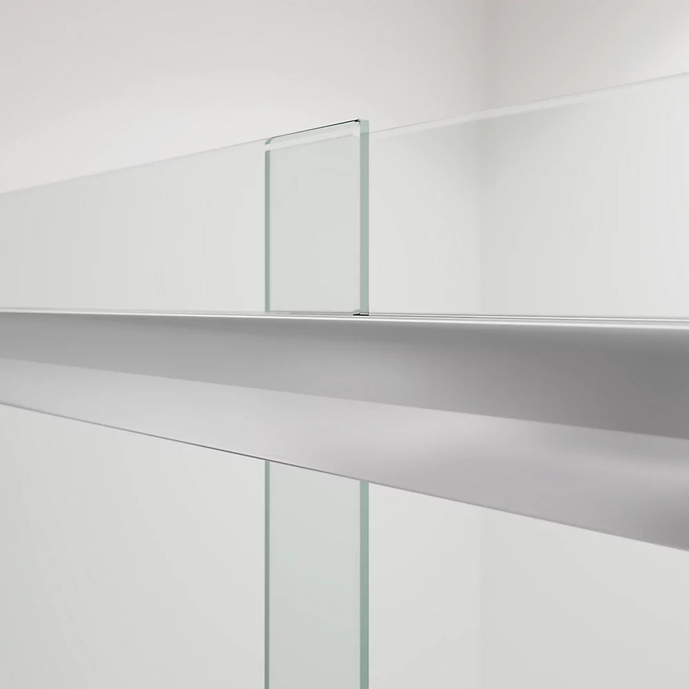 Kohler Pleat® Sliding Bath Door ( 54.6" - 59.6" W x 63.6" H)  with 5/16" (8mm) thick glass