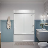 Kohler Pleat® Sliding Bath Door ( 54.6" - 59.6" W x 63.6" H)  with 5/16" (8mm) thick glass