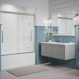 Kohler Pleat® Sliding Bath Door ( 54.6" - 59.6" W x 63.6" H)  with 5/16" (8mm) thick glass