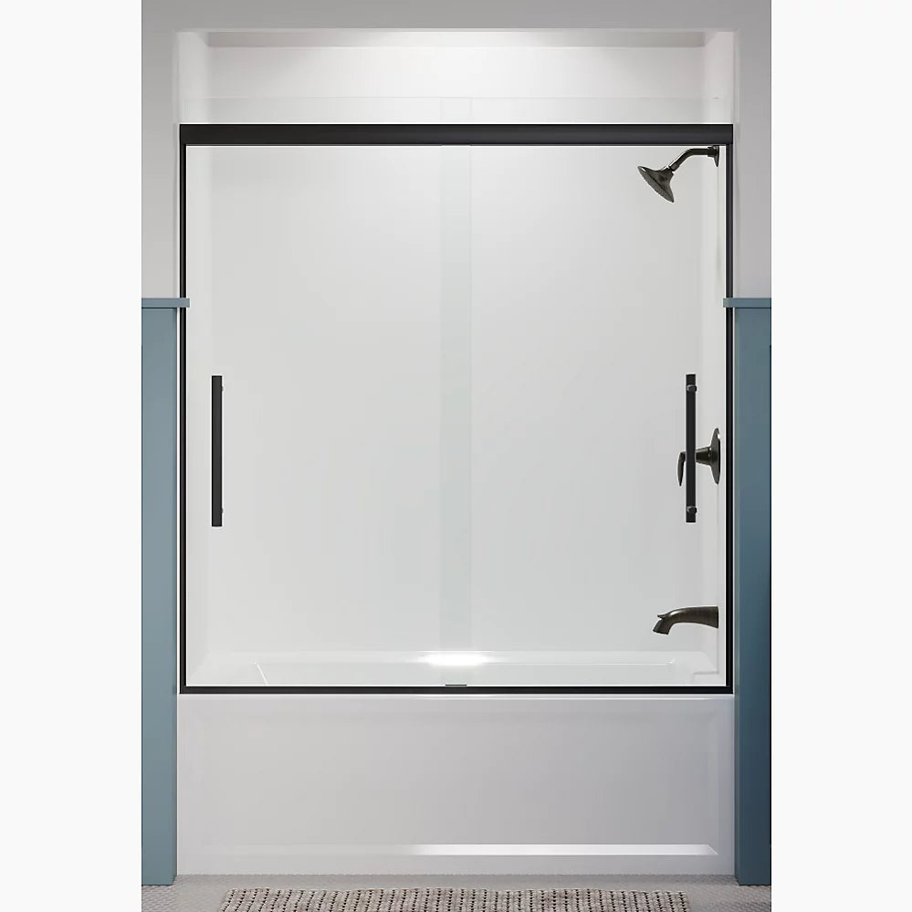 Kohler Pleat® Sliding Bath Door ( 54.6" - 59.6" W x 63.6" H)  with 5/16" (8mm) thick glass