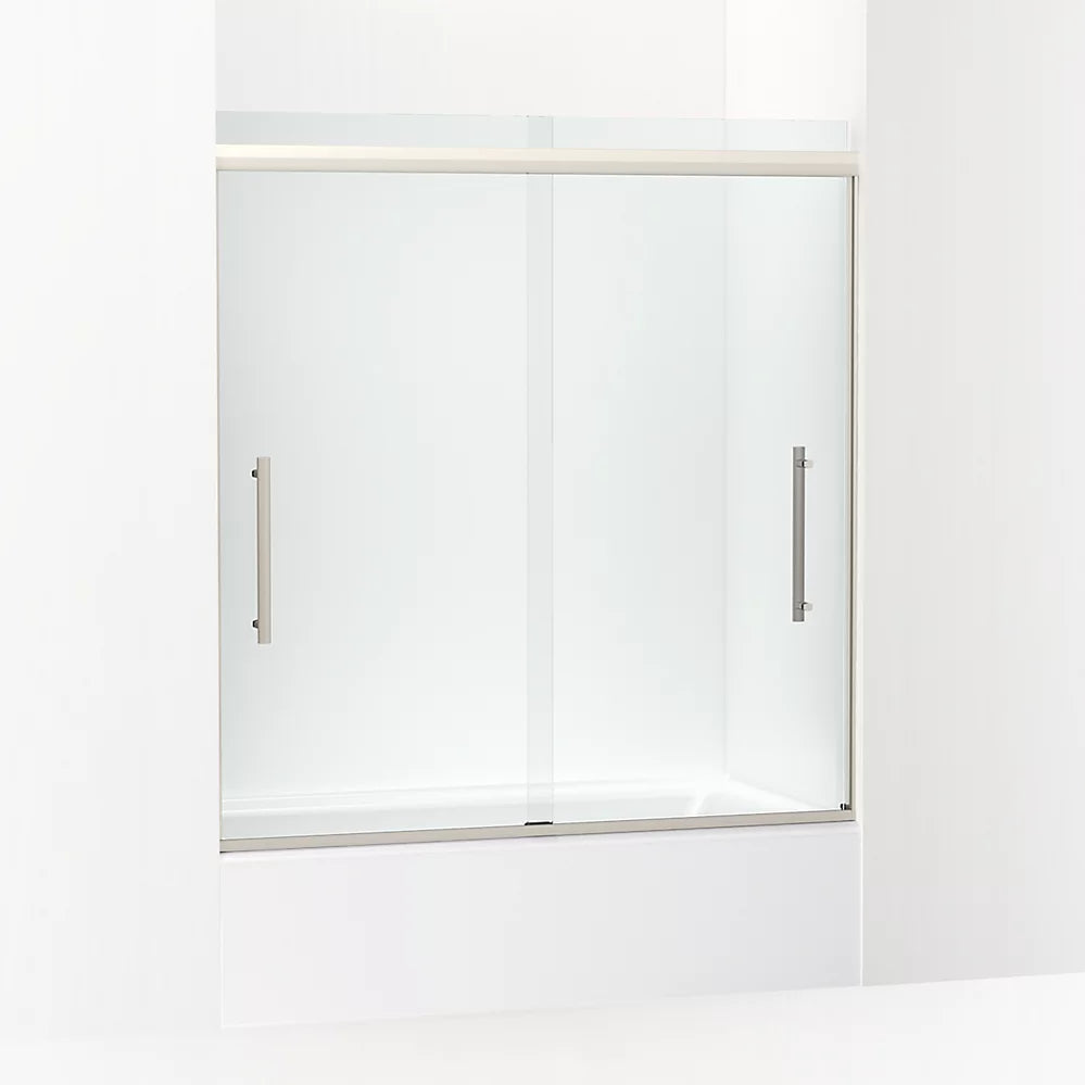 Kohler Pleat® Sliding Bath Door ( 54.6" - 59.6" W x 63.6" H)  with 5/16" (8mm) thick glass