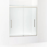 Kohler Pleat® Sliding Bath Door ( 54.6" - 59.6" W x 63.6" H)  with 5/16" (8mm) thick glass