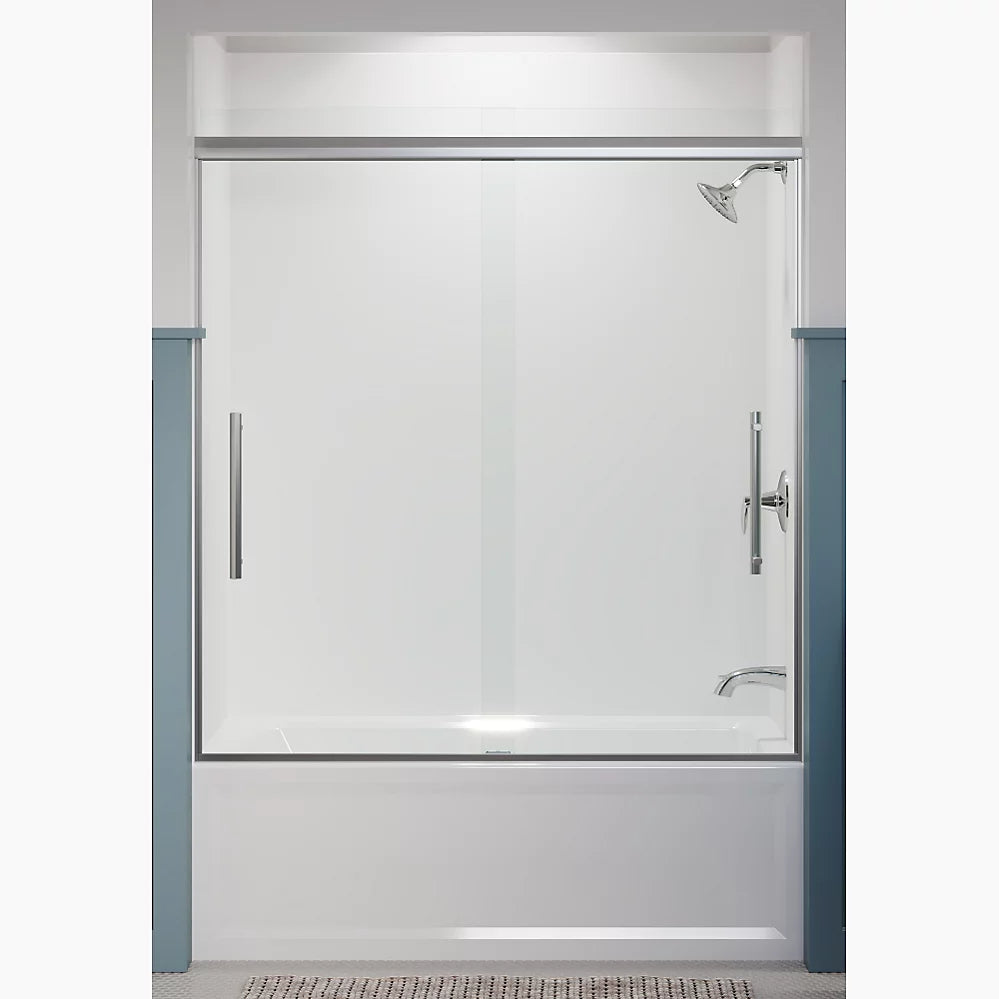 Kohler Pleat® Sliding Bath Door ( 54.6" - 59.6" W x 63.6" H)  with 5/16" (8mm) thick glass