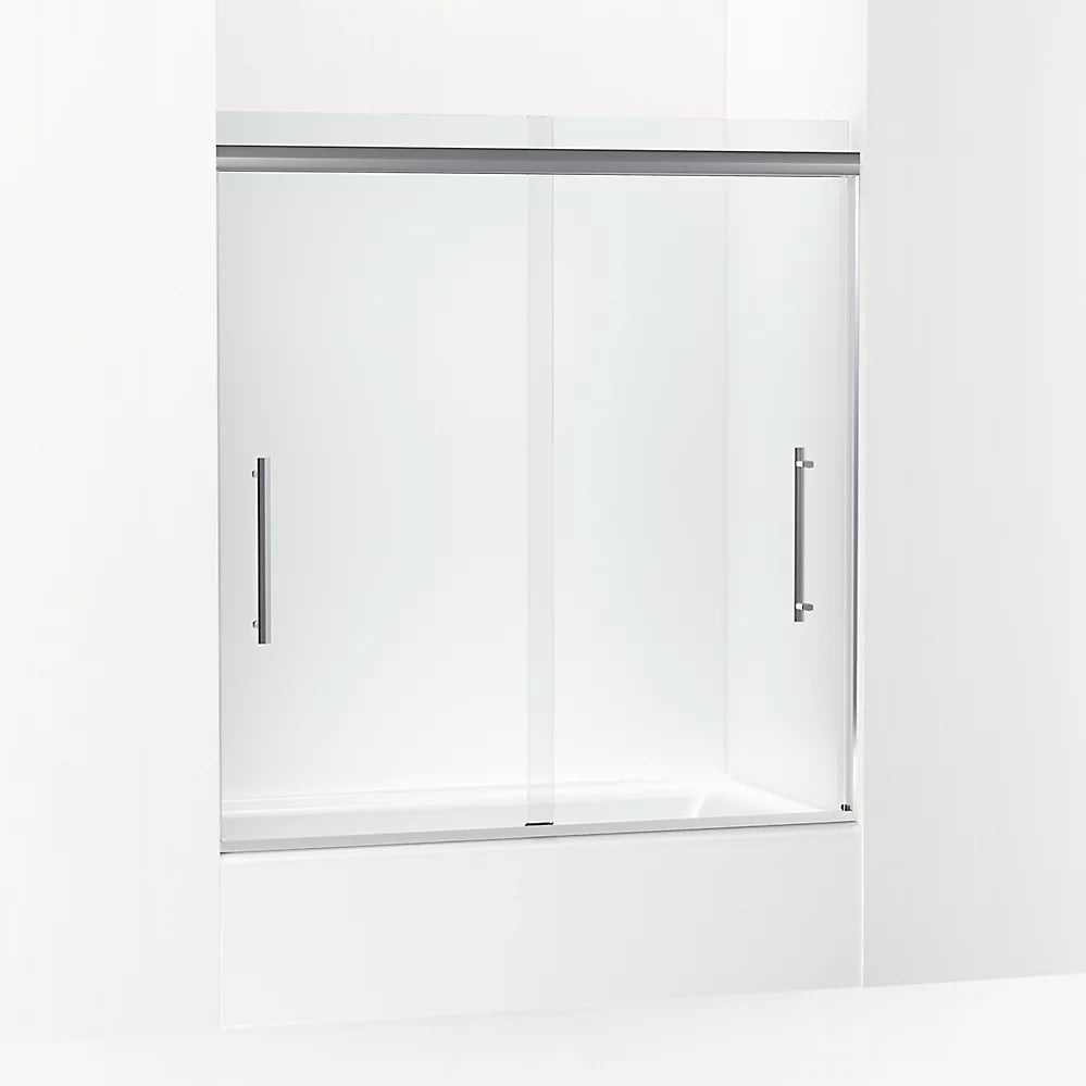 Kohler Pleat® Sliding Bath Door ( 54.6" - 59.6" W x 63.6" H)  with 5/16" (8mm) thick glass