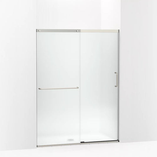 Kohler Elate® Sliding Shower door (50.3" - 53.6" W x 70.5" H) with 1/4" (6mm) thick Frosted glass in Matte Nickel