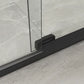 Kohler Elate® Sliding Shower door (50.3" - 53.6" W x 70.5" H) with 1/4" (6mm) thick Crystal Clear glass in Matte Black