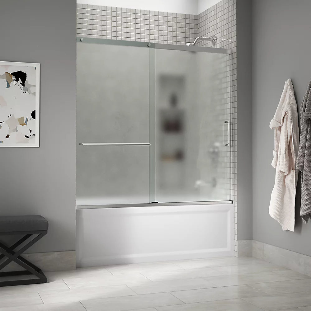 Kohler Elate® Sliding Bath Door (56.3" - 59.6" W x 56.8" H) with 1/4" (6mm) thick glass