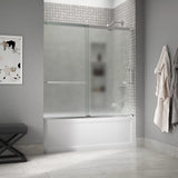 Kohler Elate® Sliding Bath Door (56.3" - 59.6" W x 56.8" H) with 1/4" (6mm) thick glass