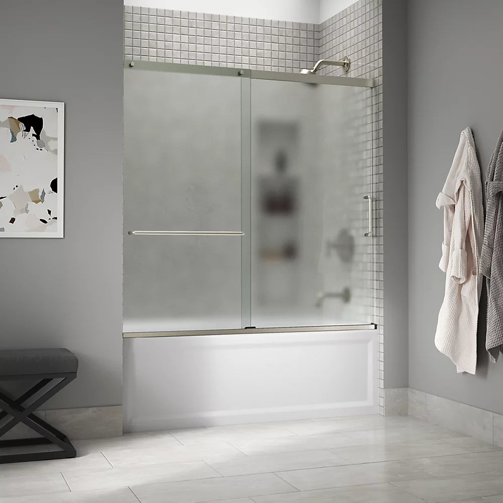 Kohler Elate® Sliding Bath Door (56.3" - 59.6" W x 56.8" H) with 1/4" (6mm) thick glass