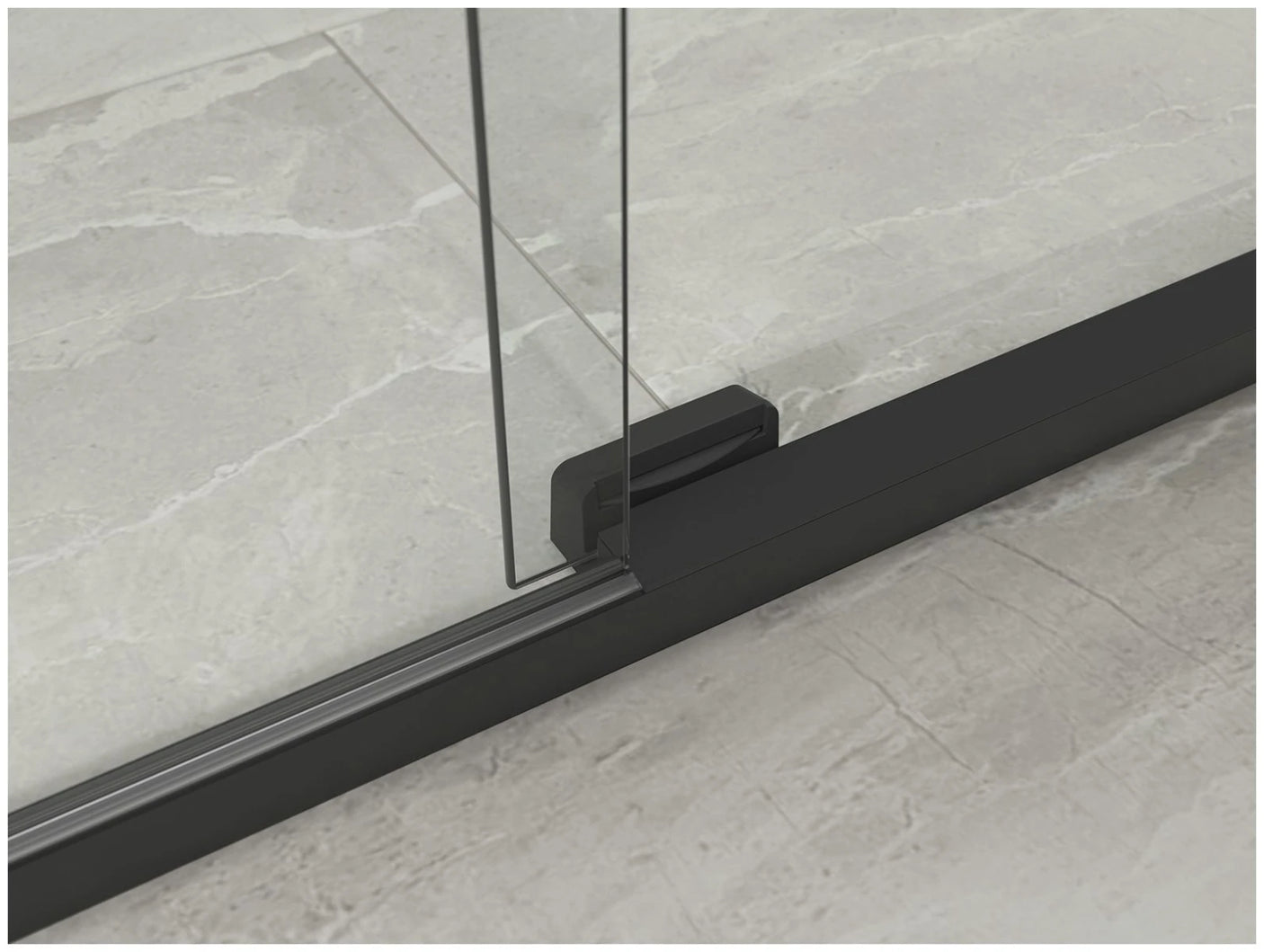 Kohler Elate® Sliding Bath door (56.3" - 59.6" W x 56.8" H) with heavy 5/16" (8mm) thick Crystal Clear glass with Privacy Band