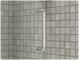 Kohler Elate® Sliding shower door (50.3" - 53.6" W x 75.5" H) with heavy 5/16" (8mm) thick Crystal Clear glass with privacy band